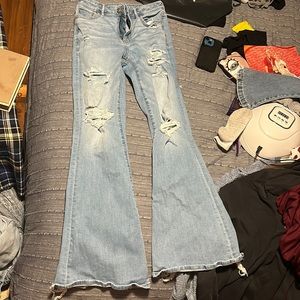 AE high rise flare jeans